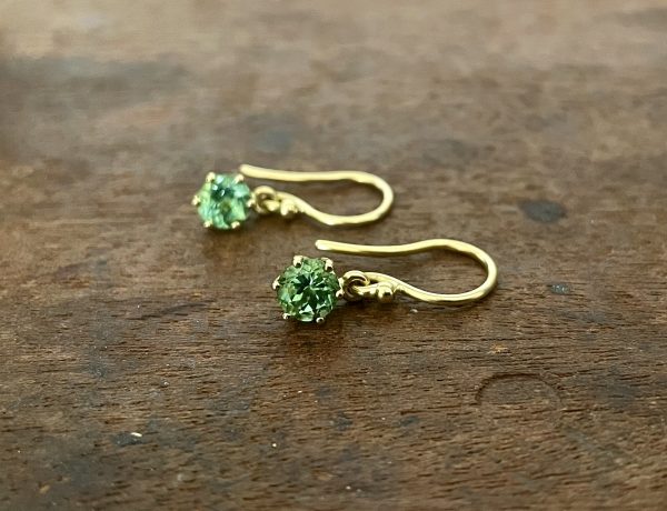 Ohrhänger mit Turmalinen in 750/-Gelbgold
