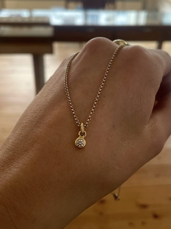 Brillantanhänger in 750/Gelbgold