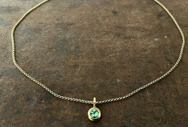 Turmalin Anhänger in 750/-Roségold