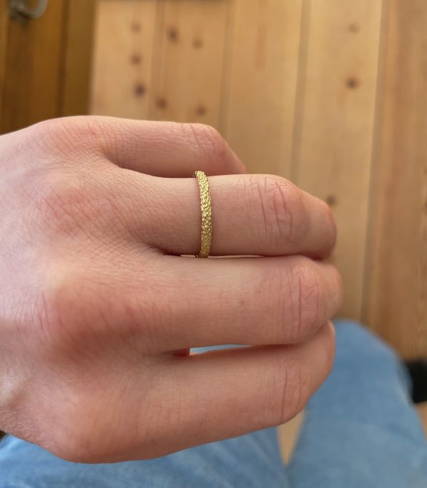 Perlring in 750/-Gelbgold - VERKAUFT