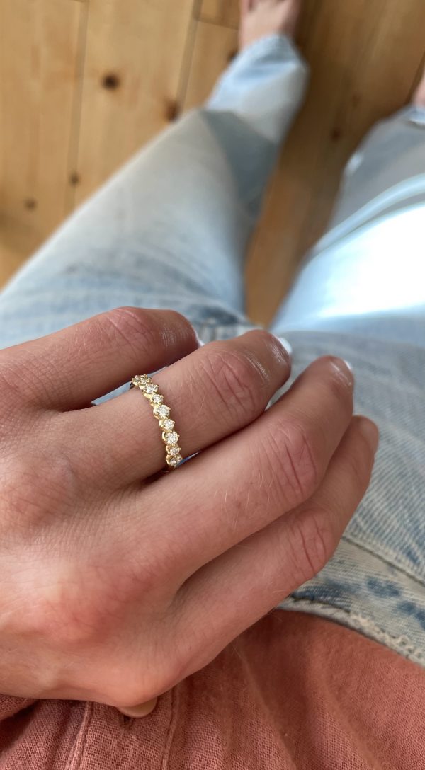 Ring FLORA in 750/-Gelbgold mit Brillanten
