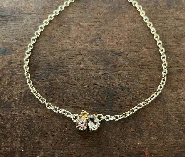 Armband mit drei Turmalinen - VERKAUFT